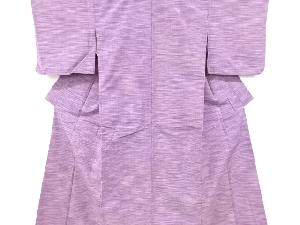 アンティーク　霞模様織り出し手織り紬着物